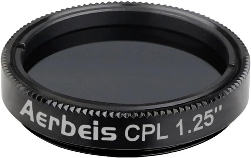 Aerbeis فلتر تلسكوب دائري قطبي CPL، زجاج بصري عالي النفاذية، متوافق مع ملحق عدسة تلسكوب 1.25 إنش - Image 5